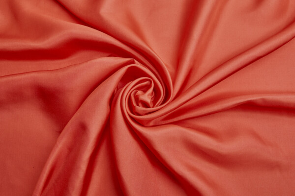 Silk Habotai - Cayenne fabric