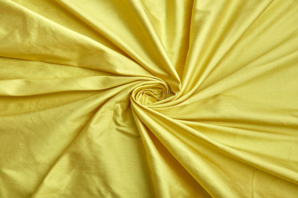 Silk Dupion - Bright Yellow fabric