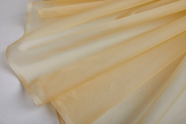Silk Organza - Butter Yellow fabric