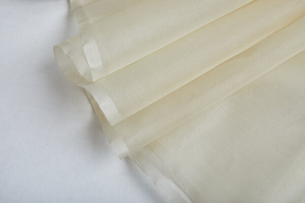 Silk Organza - Cream fabric