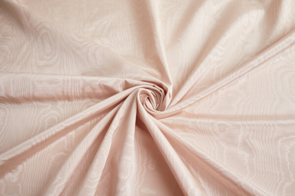 Limited Stock Moire Grosgrain - Blush fabric
