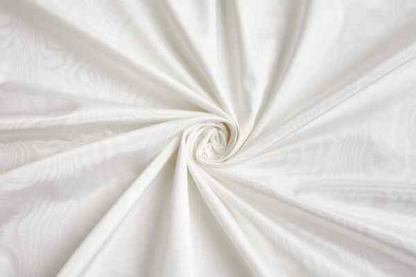 Limited Stock Moire Grosgrain - White fabric