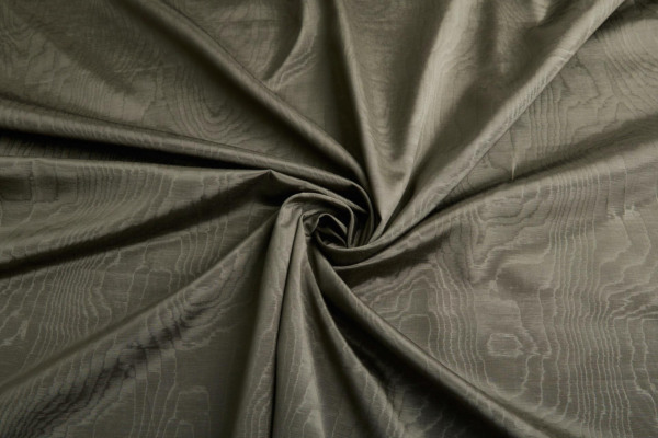 Limited Stock Moire Grosgrain - Dark Khaki fabric