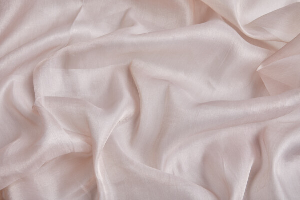 Silk Metallic Chiffon - Baby Pink/Gold fabric