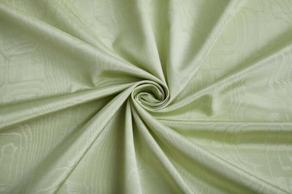 Limited Stock Moire Grosgrain - Pale Apple Green fabric