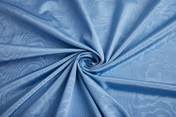 Limited Stock Moire Grosgrain - Sky Blue fabric