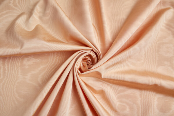 Limited Stock Moire Grosgrain - Pale Peach fabric