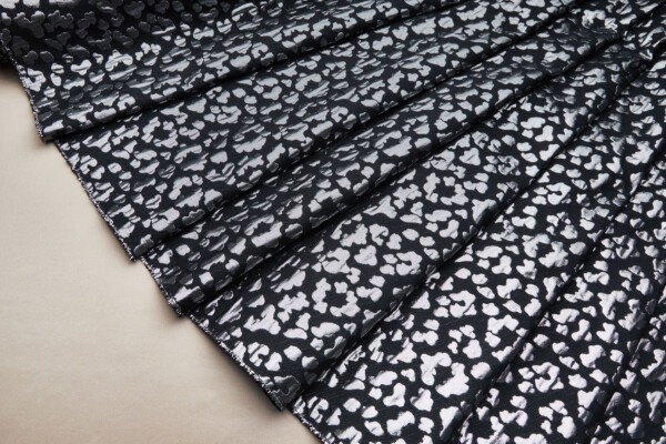Leopard Pattern Jacquard - Black / Silver