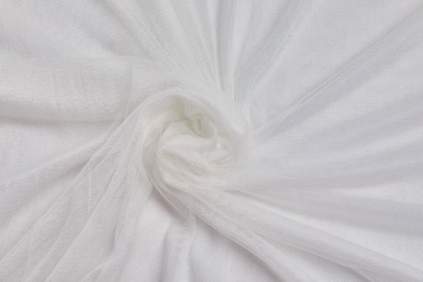 BACK IN STOCK - Soft Silk Tulle - Pale Ivory fabric