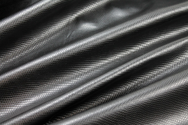 PVC - Small Reptile Black fabric