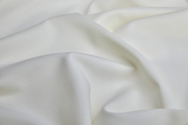 Stretch Wool Venetian - Ivory fabric