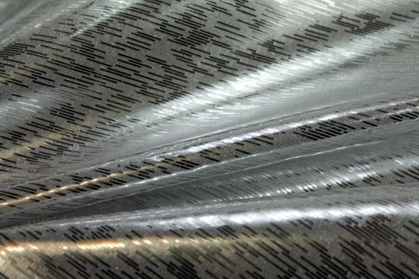Leatherette - Metallic Textured Silver fabric