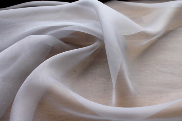 Silk Organza - Pale Grey fabric