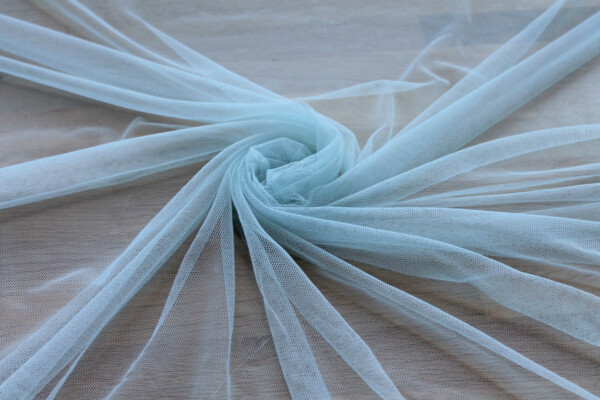 Soft Nylon Tulle - Pale Duck Egg Blue - T13 fabric