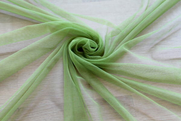 Soft Nylon Tulle - Spring Green - T25 fabric