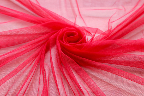 Soft Nylon Tulle - Red - T29 fabric