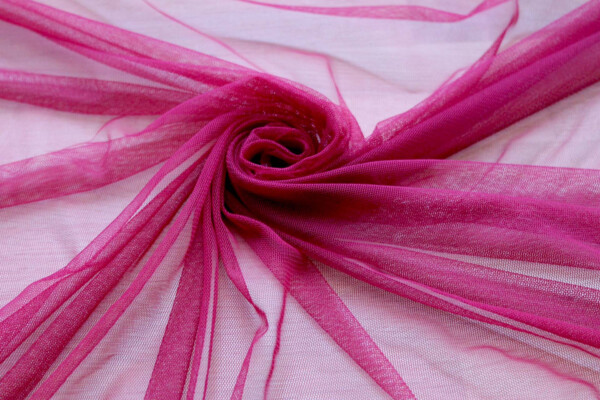 Soft Nylon Tulle - Burgundy - T36 fabric