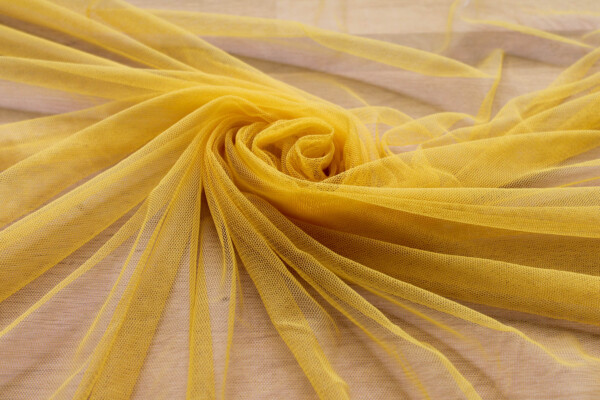 Soft Nylon Tulle - Yellow - T26 fabric