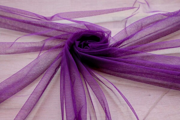 Soft Nylon Tulle - Purple - T32 fabric