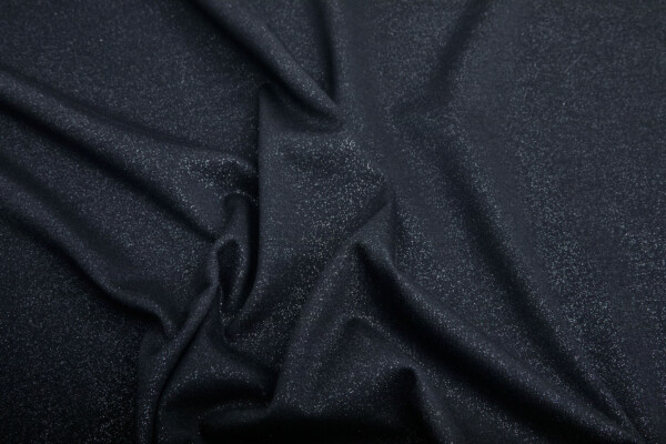 Glittery Jersey - Black/Silver fabric