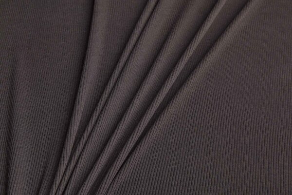 Rib Jersey - Brown fabric