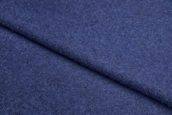 Boiled Wool Jersey Knit - Navy fabric