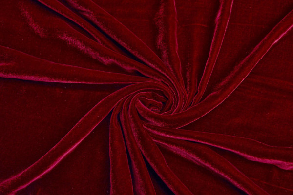 Silk Velvet - Deep Red