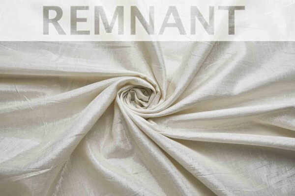 Cotton and Lurex, Ivory/Silver - 2.5m piece fabric