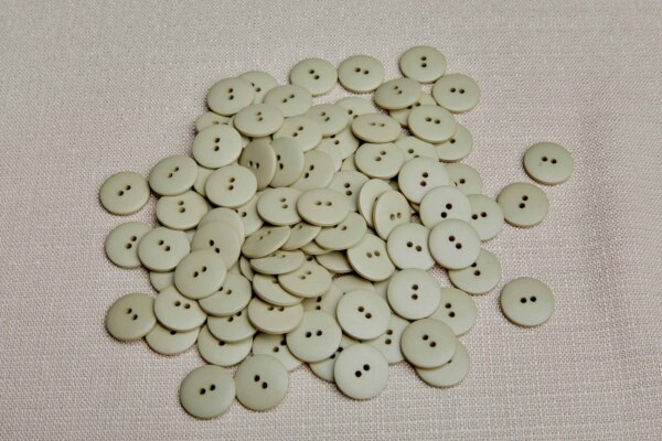 Vintage Round Green Mist Button - 2cm