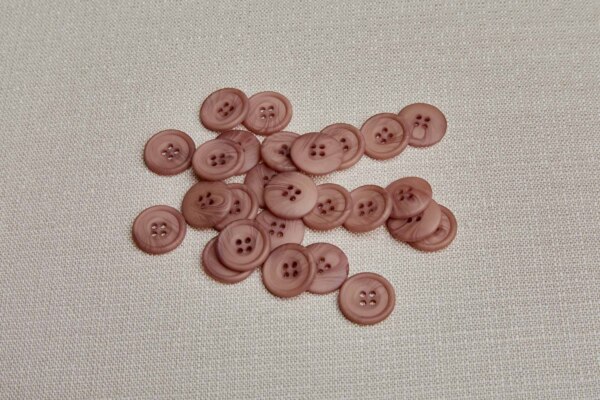 Round Persian Beige "Faux Horn" Button - 2cm