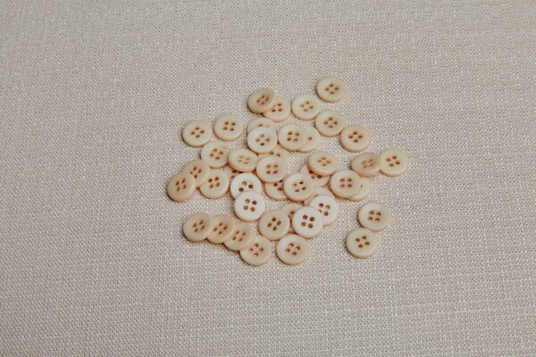 Small Vintage Marsipan Resin Buttons - 1.3cm