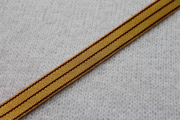 Gold Military Style Braid with Red Stripes trim