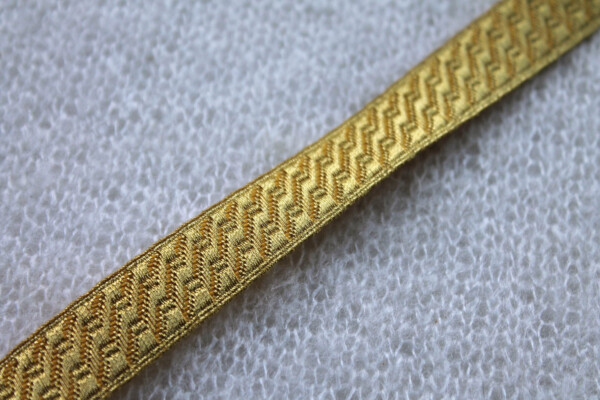Gold "Guards Lace" Braid with Geometric Design - Medium trim