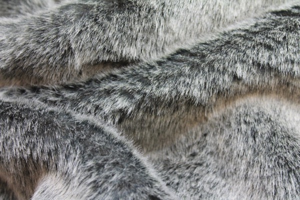 Faux Fur - Short Pile Grey fabric
