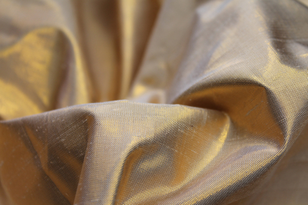 Metallic Dupion - Narrow Gold fabric
