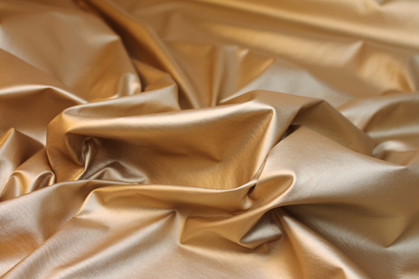 Soft Leatherette - Metallic Gold fabric