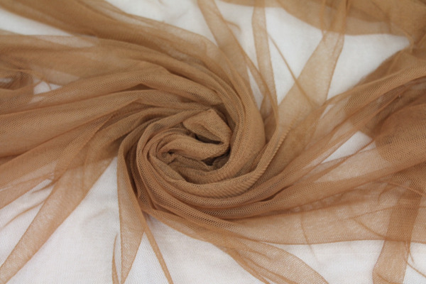 Soft Nylon Tulle - Gingerbread - T63 fabric