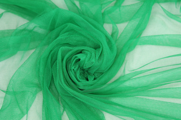 Soft Nylon Tulle - Kelly Green - T62 fabric