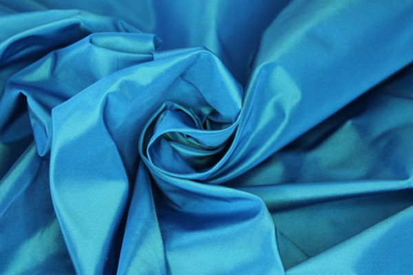 Acetate Taffeta - Blue shot Aqua fabric