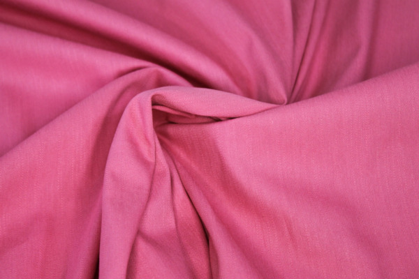 Italian Stretch Denim - Watermelon Pink fabric