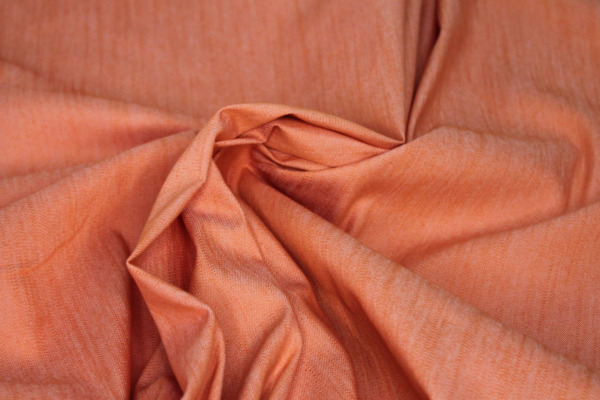 Italian Stretch Denim - Orange fabric