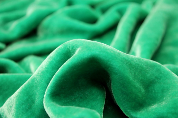 Silk Velvet - Emerald fabric