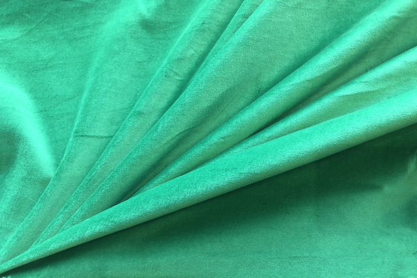 Cotton Velvet - Green fabric