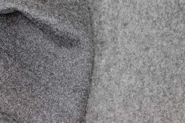 Boiled Wool Jersey Knit - Fluffy Grey fabric