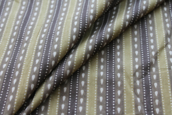 Printed Cotton Lawn - Khaki, Mushroom & Brown fabric