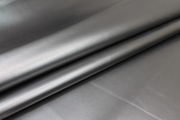 Metallic Leatherette - Gunmetal fabric