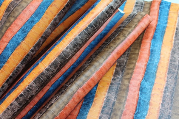 Crocodile Leatherette - Multi Colour fabric