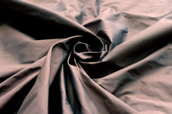 Silk Dupion - Chocolate Brown - B68 fabric