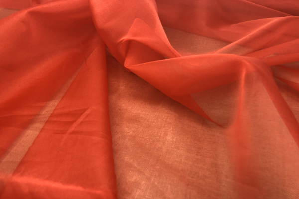 Silk Organza - Tomato fabric