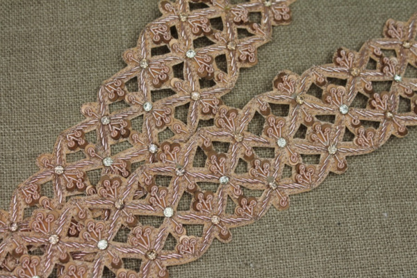 Zari & Sequin Trim - Gold